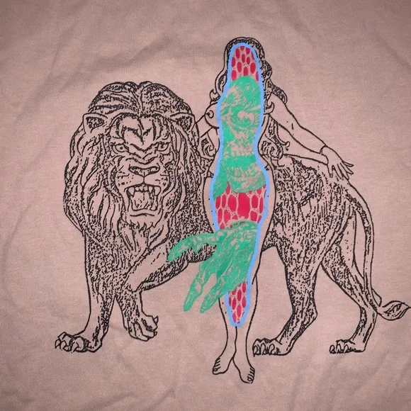 Brain Dead Heatwave Long Sleeve T-shirt Tan Size: Medium - Picture 2 of 7